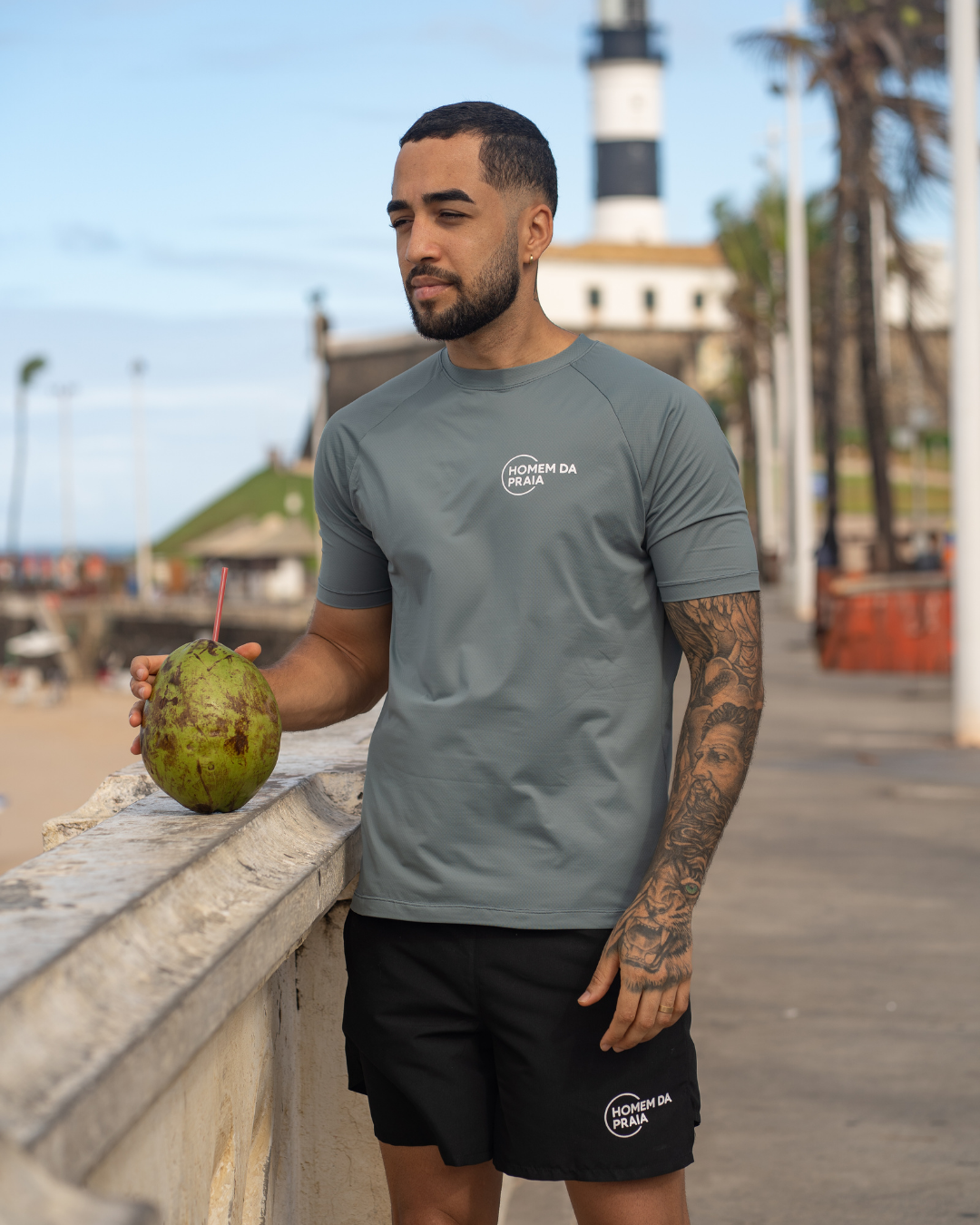 Camisa Fitness • Névoa (Cinza Claro)
